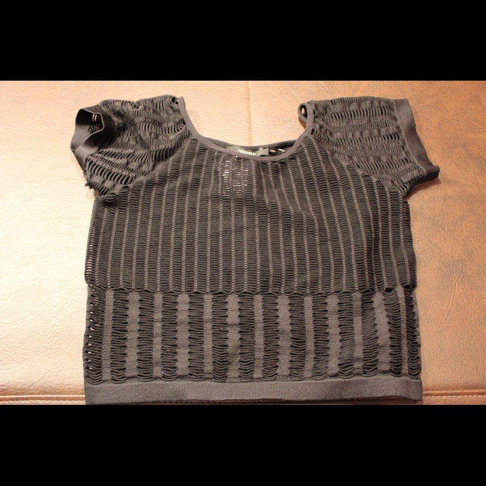 Forever 21 Hem Overtop crop top
